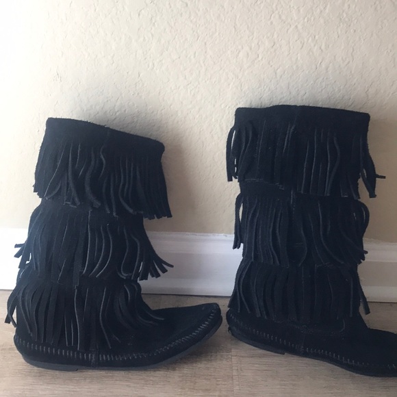 3-layer fringe boot Minnetonka - Picture 3 of 5